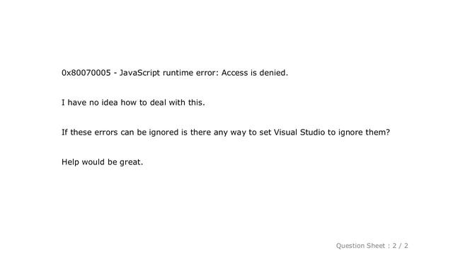 HTML : WinJS - Ignore iframe javascript errors смотреть онлайн