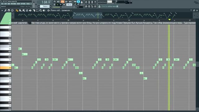 Алёша жарил на баяне - Караоке ноты смотреть онлайн