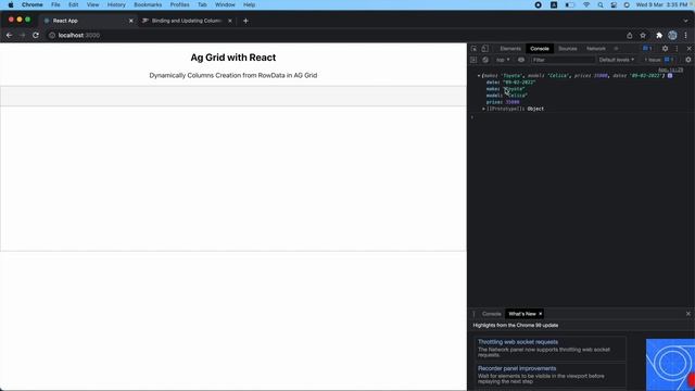 Create Dynamic Columns In Ag Grid | React js смотреть онлайн