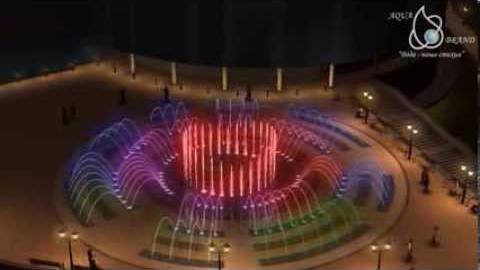 Animation Fountain AquaBrand JumpingJets/ Анимация фонтана с форсунками JampingJet смотреть онлайн