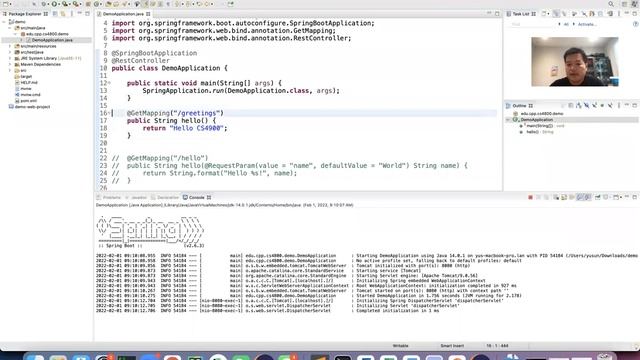 CS4800 Software Engineering - Web Services in Action (Java Spring) смотреть онлайн