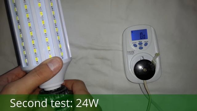 SZFC E27 40W SMD 5730 LED Corn Light test parametr смотреть онлайн