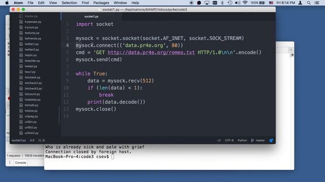 Worked Example: Sockets (Chapter 12) смотреть онлайн