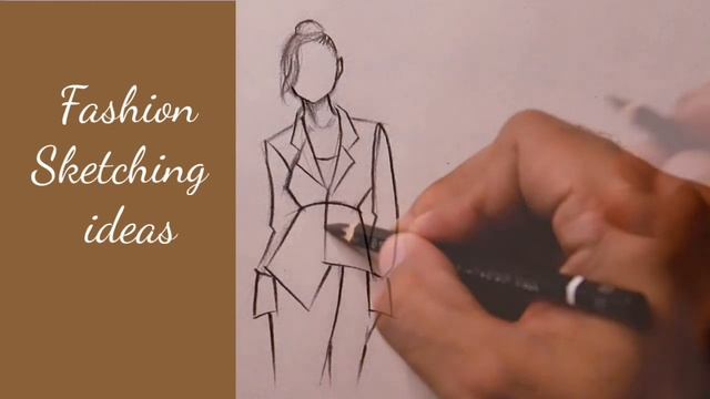 Fashion Sketching for Beginners | Girl Outline Figure Sketch | How to draw a Girl Sketch | Fashion смотреть онлайн