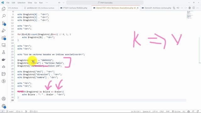 PHP Esenciales: 46 DEMO Vector Asociativo Guardar Registro Producto Código, Descripción y Precio смотреть онлайн