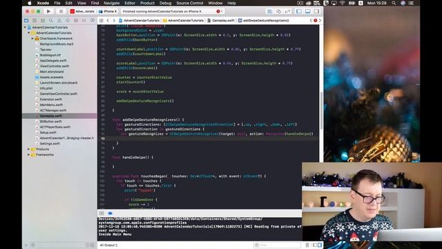 UISwipeGestureRecognizer in SpriteKit and Swift 4 смотреть онлайн