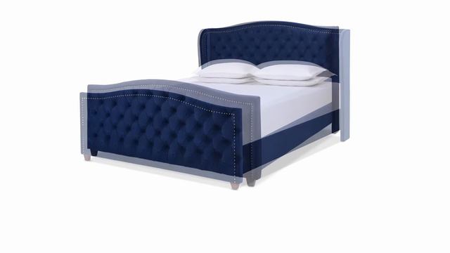 Marcella Upholstered Wingback Bed by Jennifer Taylor Home, 52130 смотреть онлайн