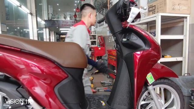 XE & XE | Ráp bán và báo giá Honda Vision 110cc 》Cao cấp 2023 | Đỏ bóng смотреть онлайн