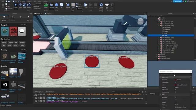 Урок по роблокс студио: Тайкон №2 Часть 1: Перезапуск. Создание обьектов и кнопок. смотреть онлайн