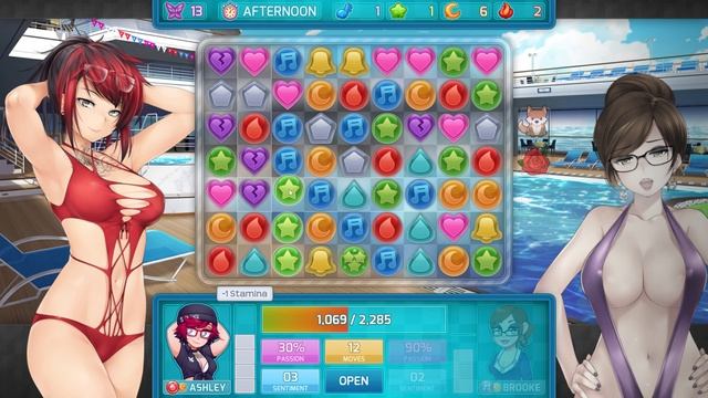 Huniepop 2 Double Date / Ashley and Brooke Date + Bonus Round (4K) смотреть онлайн