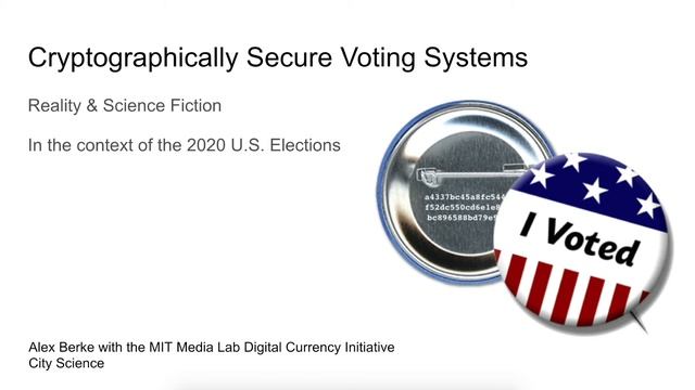 City Science Demo: Cryptographically Secure Voting Systems смотреть онлайн