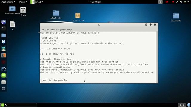 how to install virtualbox in kali linux 2 0 sana смотреть онлайн