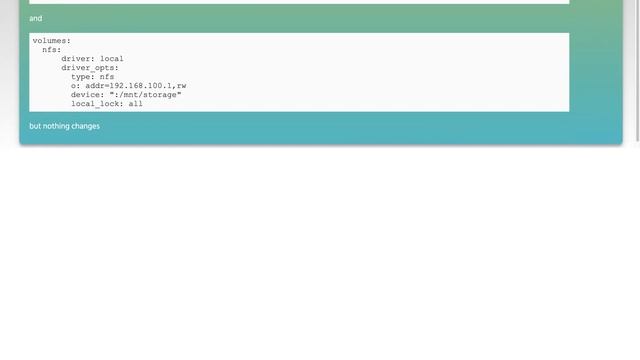 docker mount nfs with local_lock=all смотреть онлайн