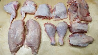 Как разделать курицу /Как быстро и просто разделать курицу/Куриный разруб смотреть онлайн