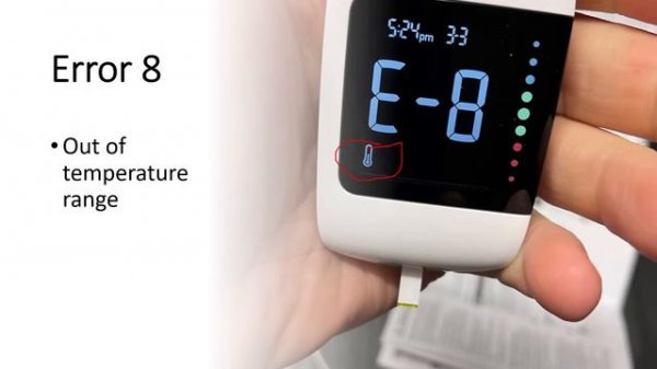 ACCU CHEK Instant Error Codes