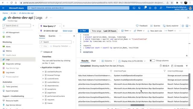 Azure Functions Monitoring | Azure Functions Next Steps смотреть онлайн