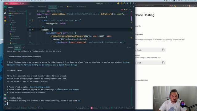 Hosting the Vue.js App with Firebase Hosting tool. смотреть онлайн