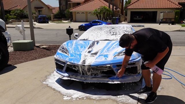 2020 CHEVROLET CORVETTE STINGRAY SEMA BUILD!!-CLEAR BRA AND CERAMIC PRO-FIRST THING YOU SHOULD DO!! смотреть онлайн