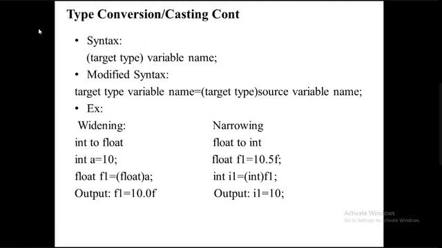 JPR: Data Types & Type Casting in Java смотреть онлайн