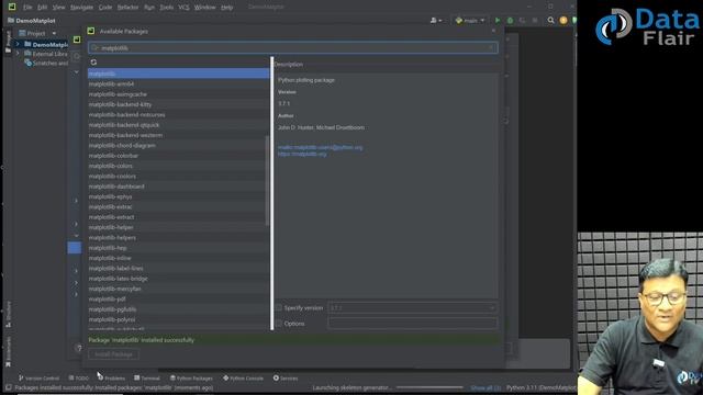 Python Matplotlib Practical - How to Install Matplotlib in Pycharm | Matplolib Installation [Hindi] смотреть онлайн