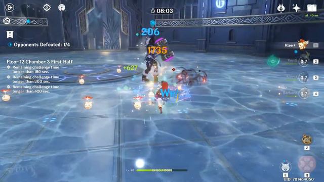 AR45 Abyss Floor (v1.0) 12-3-1 [0 stars clear] (ft. Klee, Venti, Kaeya, Barbara) смотреть онлайн