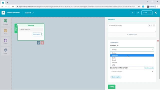 How to Add a User Input Element to Your Chatbot Flow смотреть онлайн