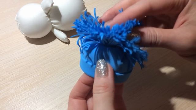 МК Снеговик из Фоамирана! Делаем сами! смотреть онлайн