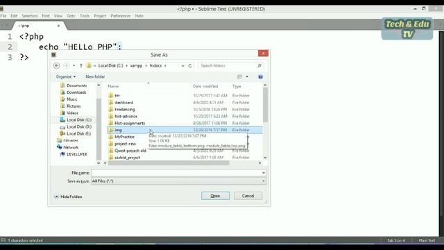 How to write, save, and run php files смотреть онлайн