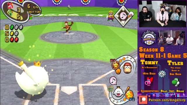 RIVALRY IGNITED! Tommy vs Tyler - Week 11, Game 5 | Dinger City Baseball Club S8 смотреть онлайн