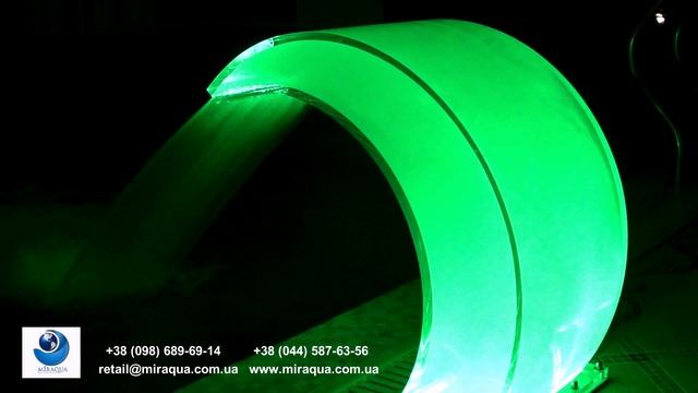 Прозрачный водопад с Led подсветкой смотреть онлайн