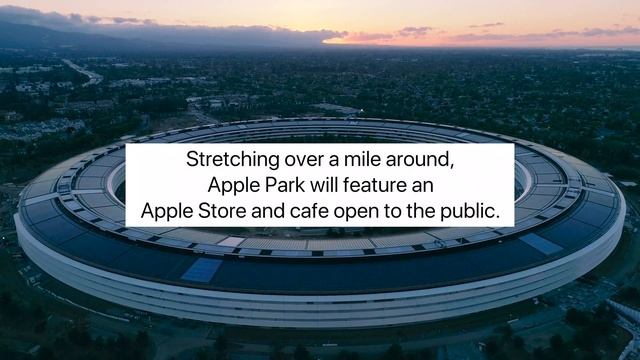 APPLE PARK: Mid-June, 2017 Sunset Aerial Tour In 4K