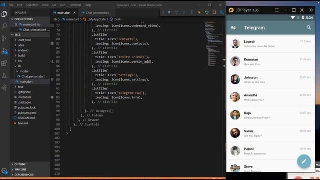 Flutter |Dart Programming|Telegram clone UI Design Of Telegram|Trailer смотреть онлайн