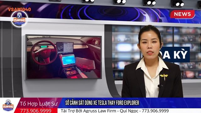 TIN HOA KỲ - SỞ CẢNH SÁT DÙNG XE TESLA THAY FORD EXPLORER смотреть онлайн