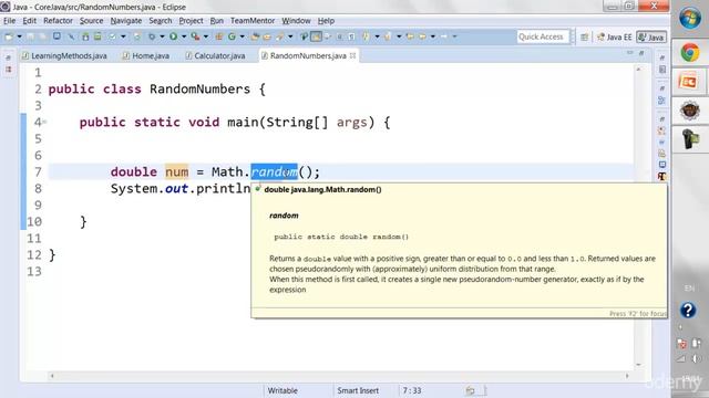 11 Java Methods Part 5 Predefined Methods and Math Random смотреть онлайн