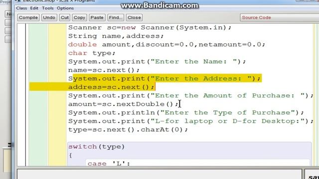 Electronics Shop Program | switch-case & if-else | Java | ICSE смотреть онлайн