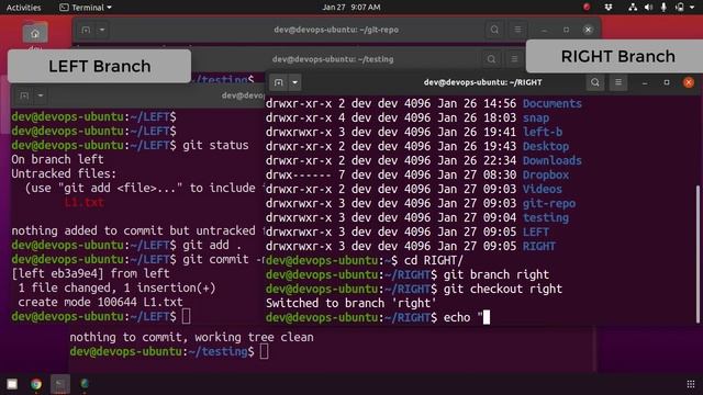 How To Git Branch, Git Merge with practical examples | 5-Minute DevOps смотреть онлайн