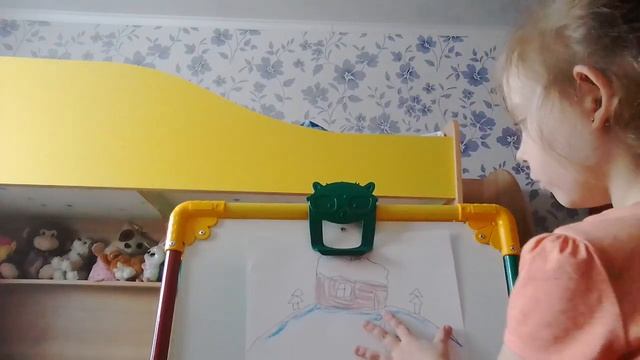 Рисунок зимний домик смотреть онлайн