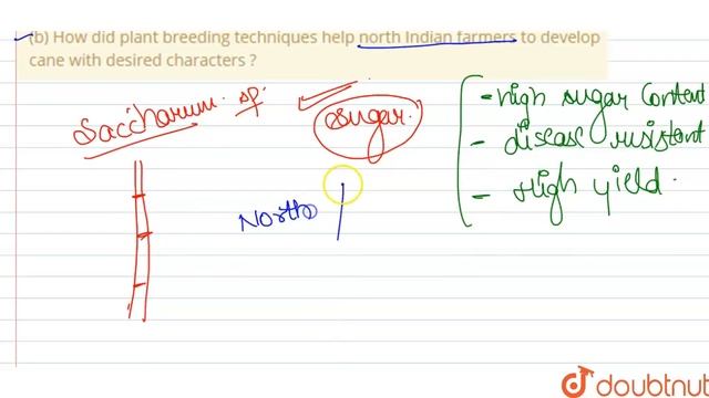 (a) Write the desirsble characters a farmer looks for in his sugarcane crop. (b) How did plant bree смотреть онлайн
