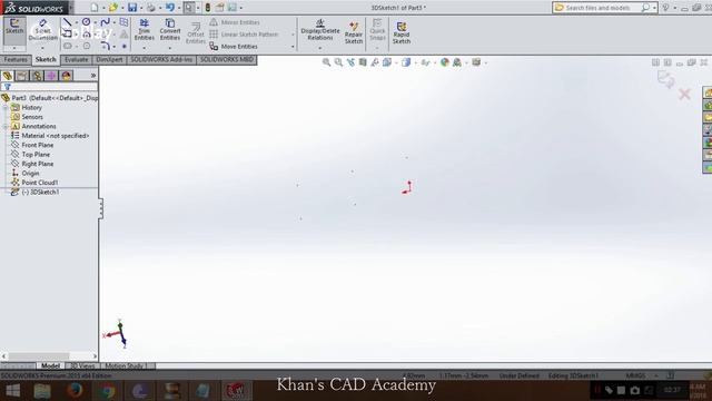 Importing points text file in solidworks and making sketch. смотреть онлайн