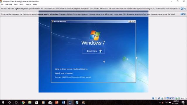 Installing Oracle VirtualBox and Configuring a Virtual Machine to Run Windows 7 смотреть онлайн