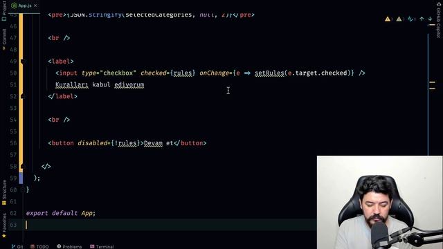 React ile Proje Geliştirmek -10 / Form Elemanlarıyla Çalışmak смотреть онлайн