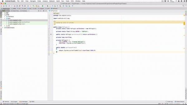 Creating an Android plugin for Unity3D