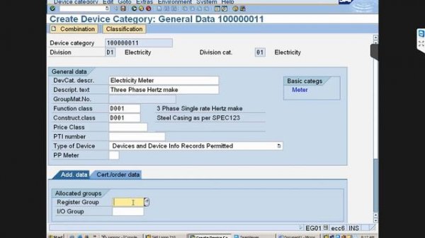 SAP IS Utilities Device category and Device by SIMHA