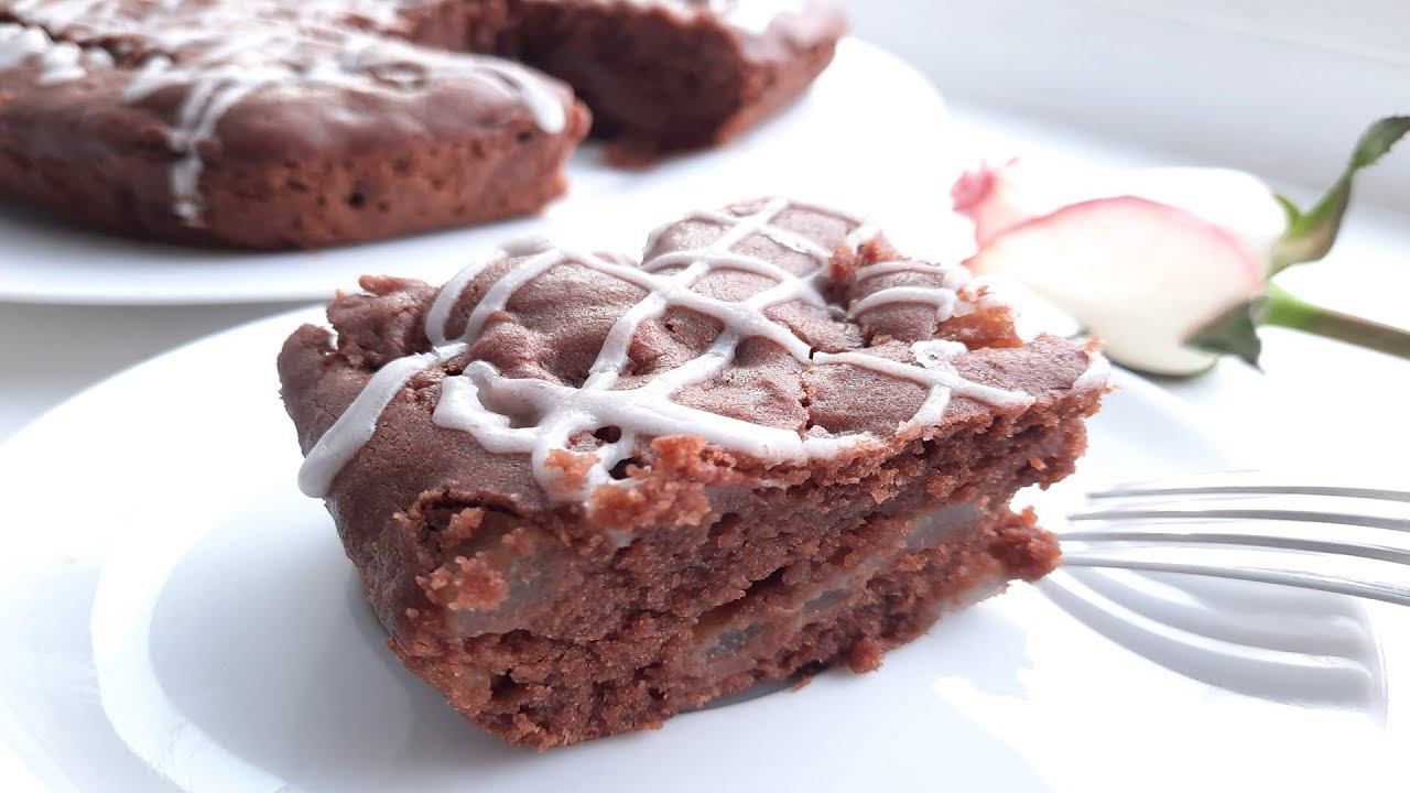 Постный ШОКОЛАДНО - ГРУШЕВЫЙ ПИРОГ. Веганский рецепт. смотреть онлайн