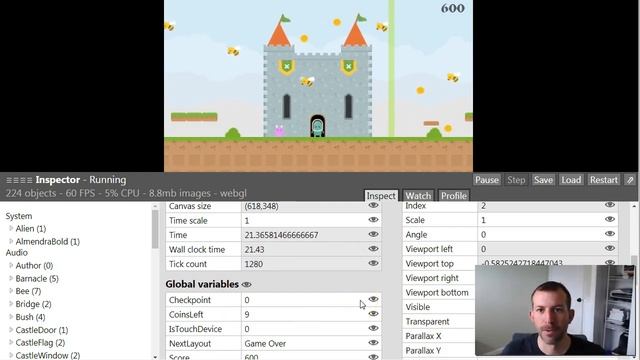 Construct 2 - How to Add Checkpoint Functionality (Platform Example) смотреть онлайн
