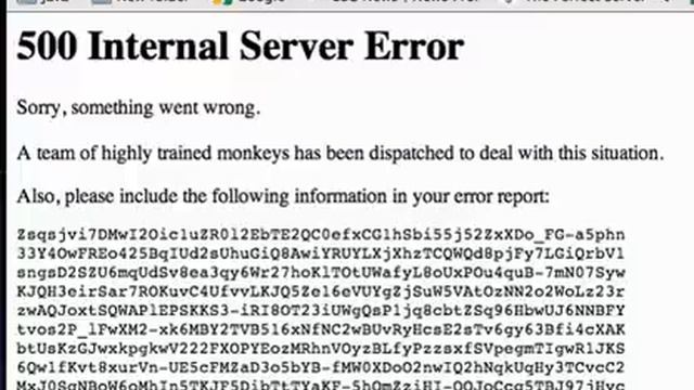 Youtube 500 Internal server error смотреть онлайн