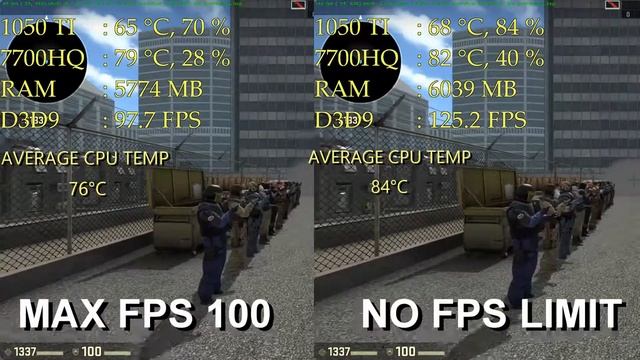 How framerate affects temperatures on Counter-Strike: Global Offensive - Acer VX 15 i7 смотреть онлайн