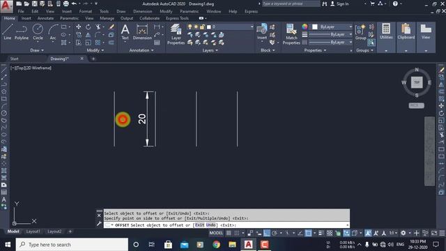 #08 How to use Offset Command in AutoCAD | Tutorial 8 | AutoCAD 2020 | Hindi/Urdu смотреть онлайн