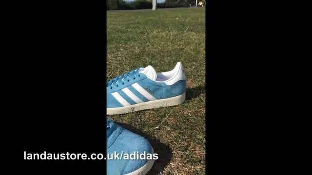 ADIDAS TRAINERS MENS GAZELLE LIGHT BLUE FOOTWEAR WHITE GOLD METALLIC смотреть онлайн