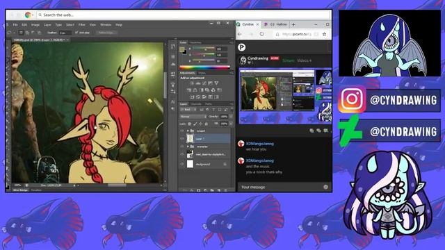 How to draw adopts - Photoshop смотреть онлайн